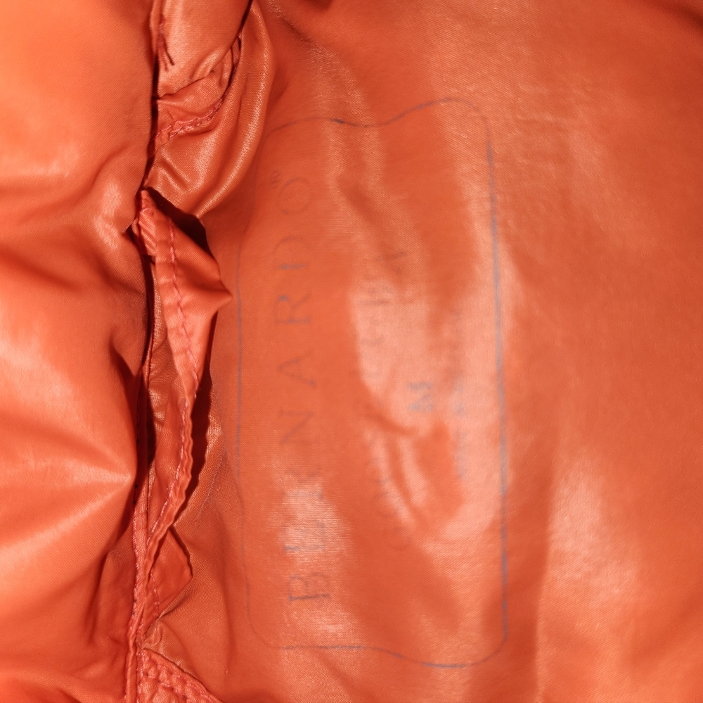 Bernardo Goose Down Puffer Vest Size M Charcoal Grey Orange Inner Lightweight - Picture 7 of 11